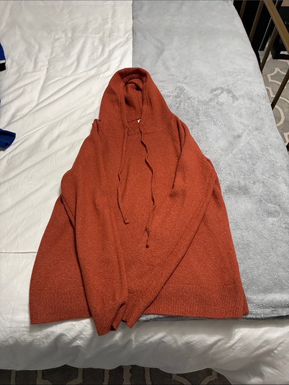 Amazon Essentials Women's Crewneck Hoodie Sweater - Rust Orange
